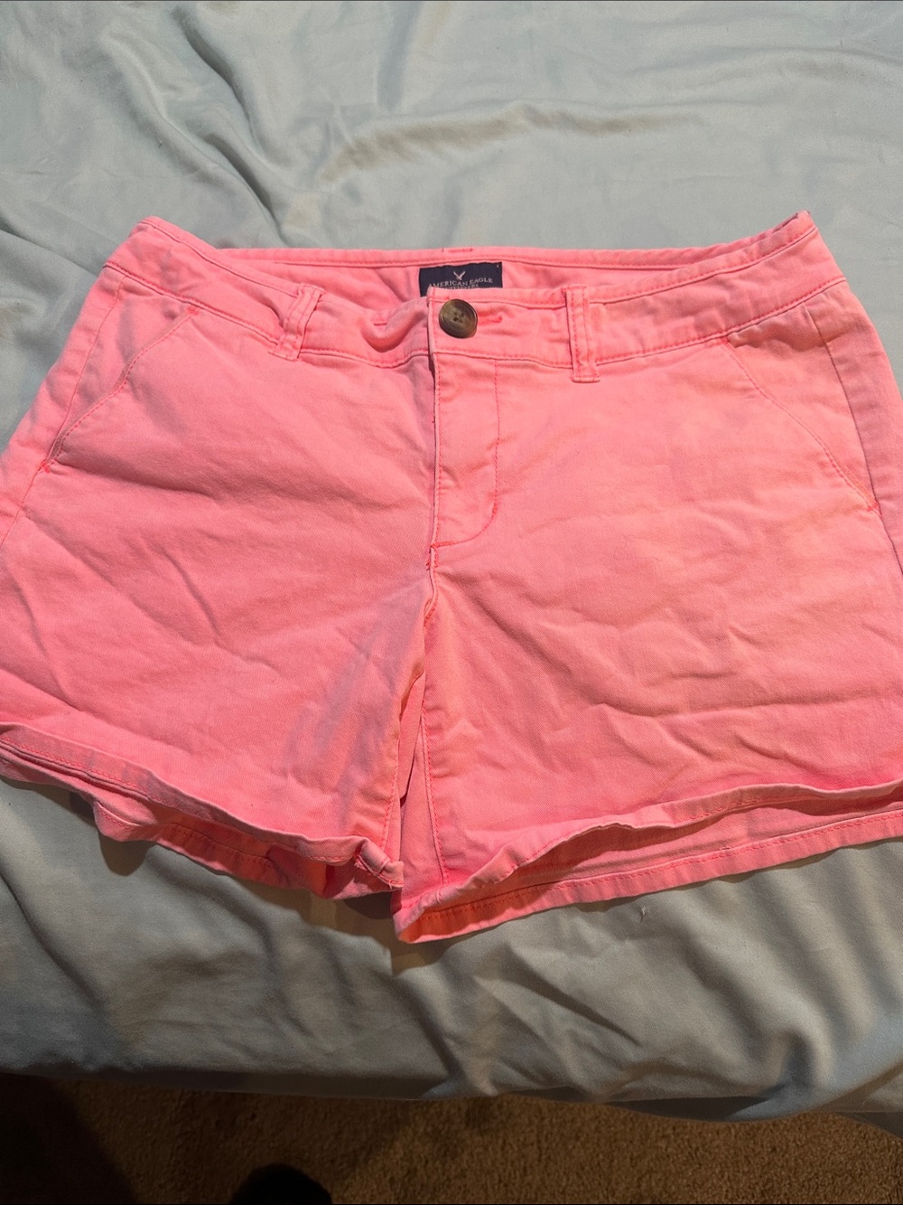 American Eagle Outfitters Pink High-Rise Casual Shorts